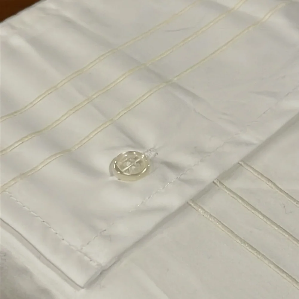 Ralph Lauren Organic Sateen Handkerchief Embroidery Queen Flat Sheet white new